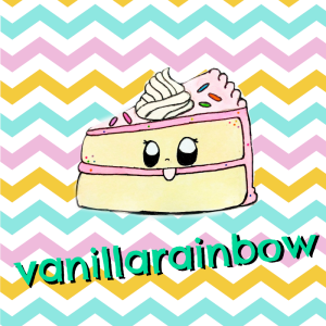 vanillarainbow cake complete